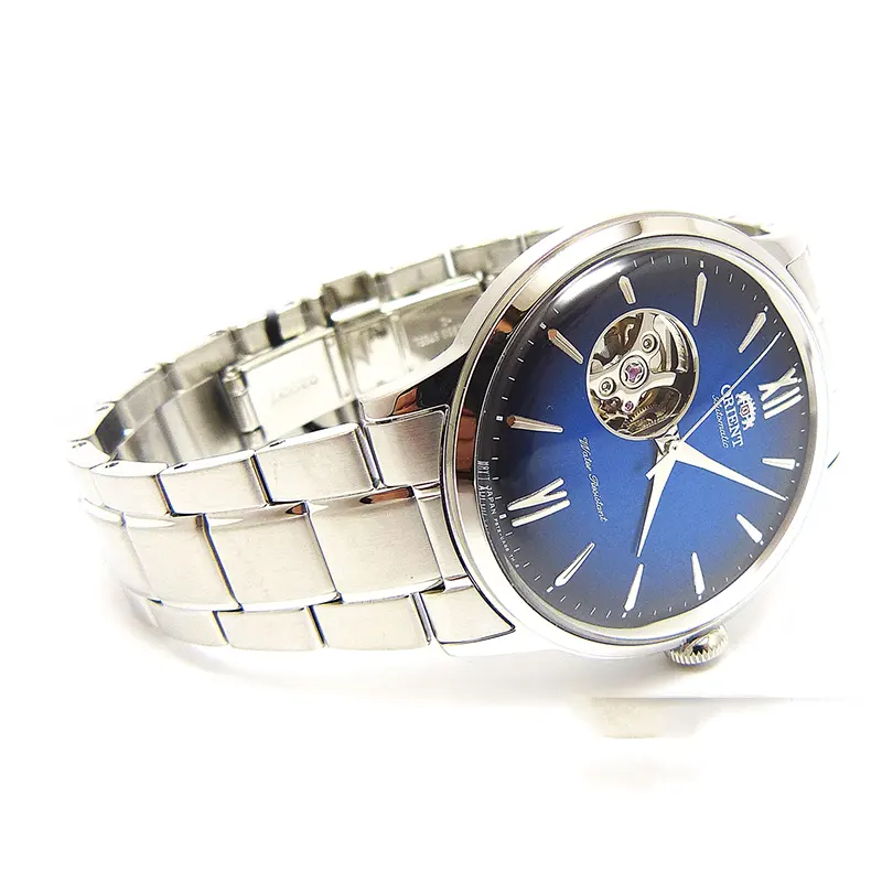 Orient Bambino Open Heart Blue Dial Watch For Men's  | RA-AG0028L